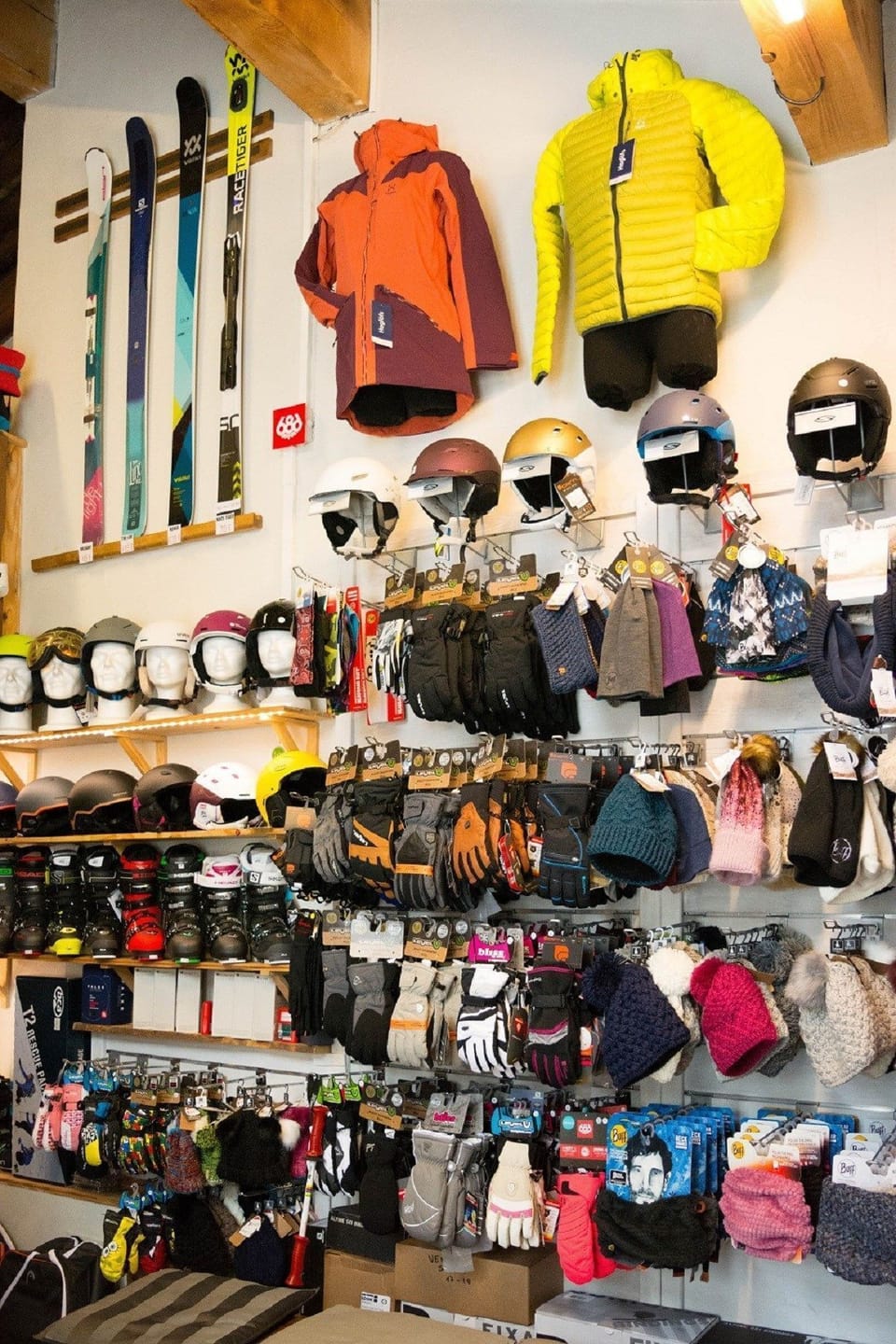 Check out the on-site ski shop
