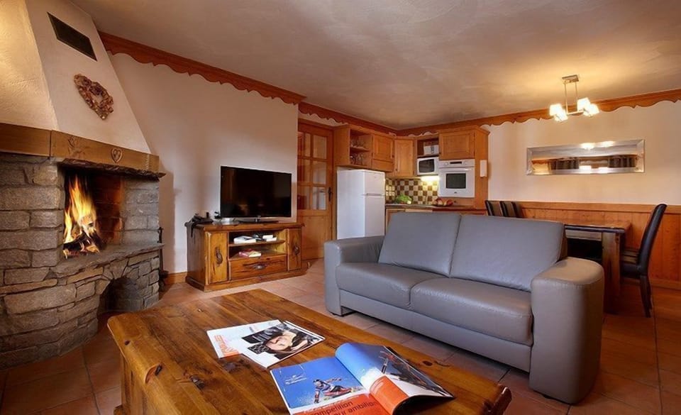 Sit back and relax in the cozy living area after a great day.