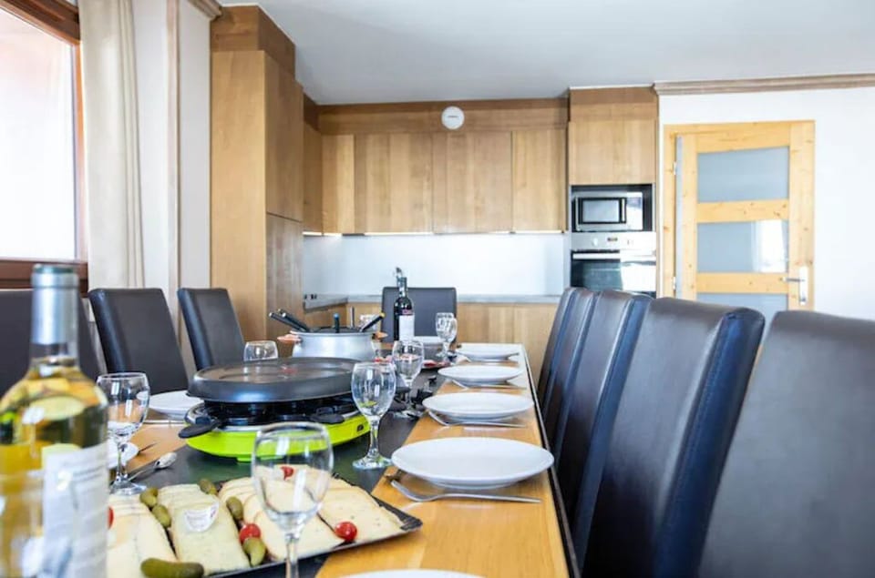Enjoy all your meals at the dining table.