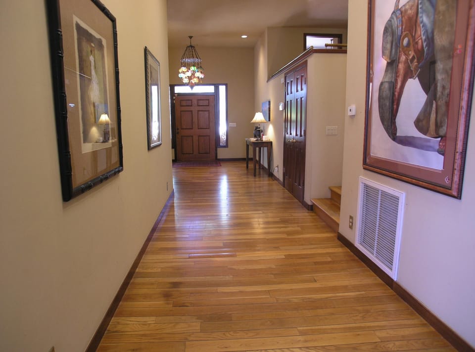 GREAT ROOM: Hall from front door.