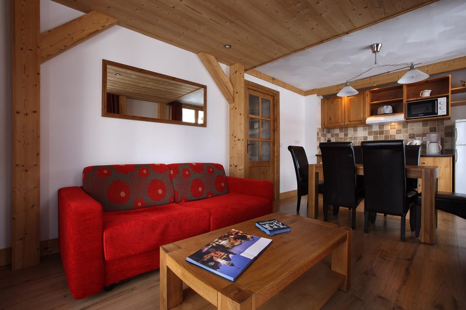 Sit back and relax in the cozy living area after a great day.