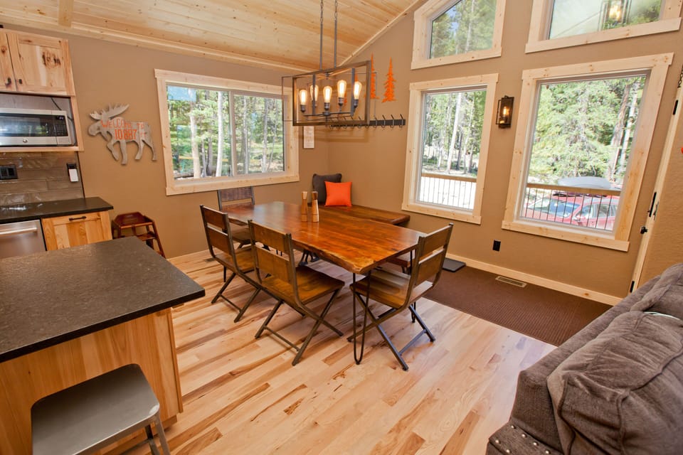 Dining just off kitchen