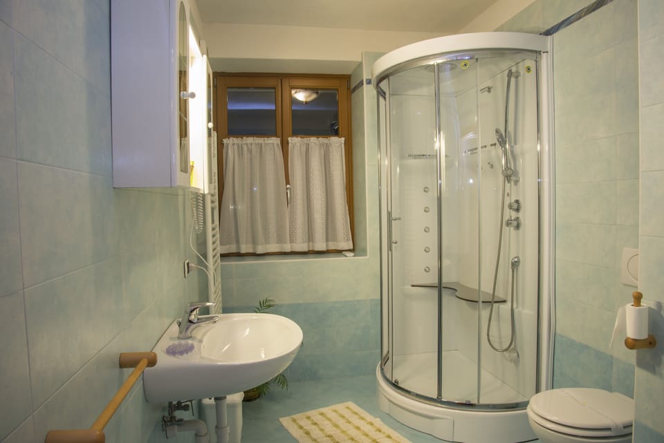 Rainfall showerhead, hair dryer, bidet, towels