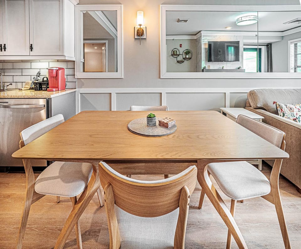 Dining table with seating for up to 4 guests