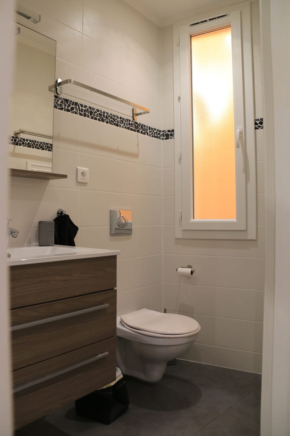 Bathroom with a window
