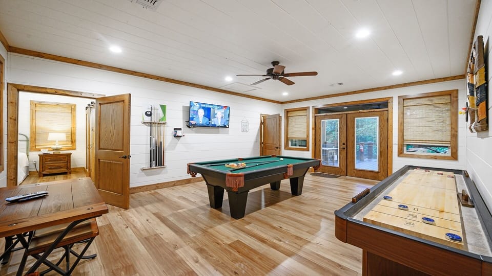 7' Pool Table, 9' Shuffle Board Table