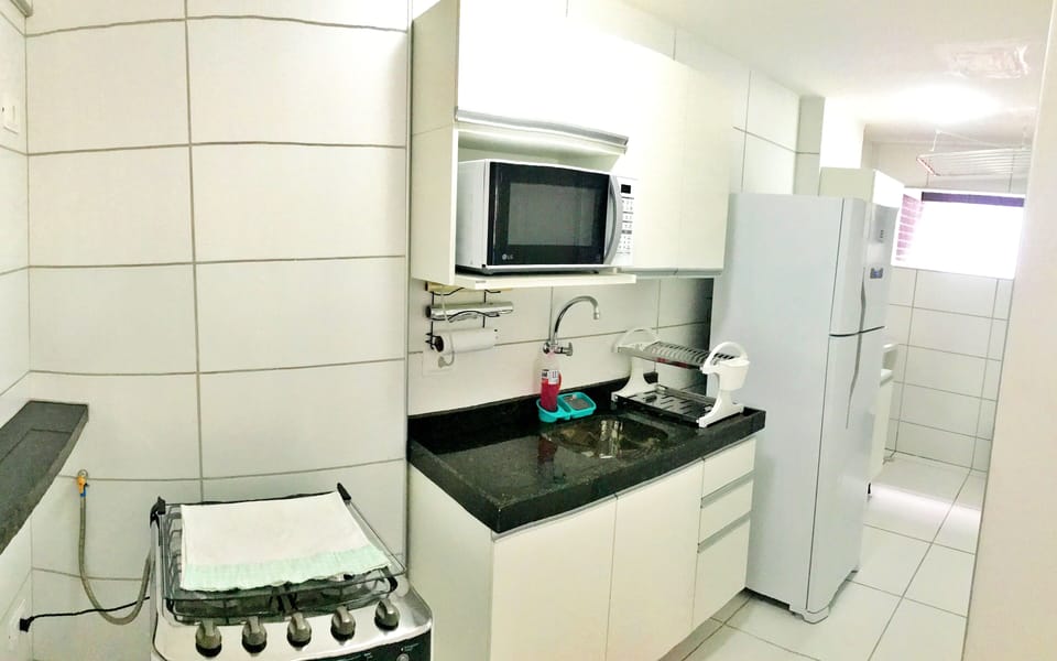 Apartment | Private kitchen | Fridge, microwave, toaster, blender