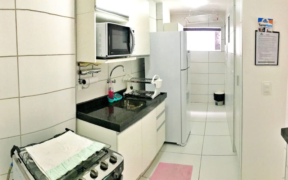 Apartment | Private kitchen | Fridge, microwave, toaster, blender