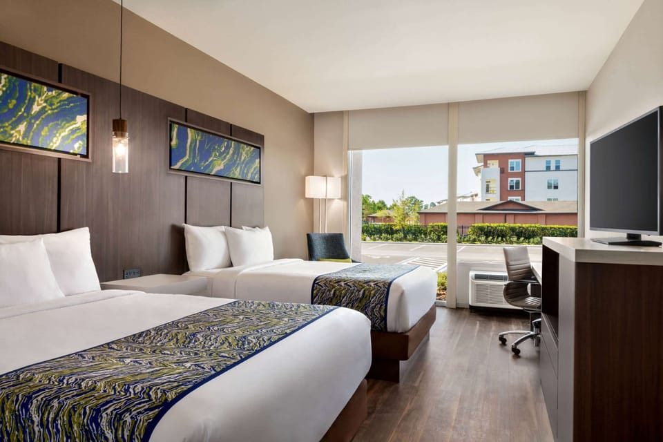 In-room safe, desk, laptop workspace, blackout drapes