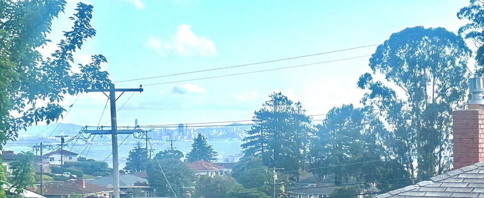 San Francisco View from the bay window or main door