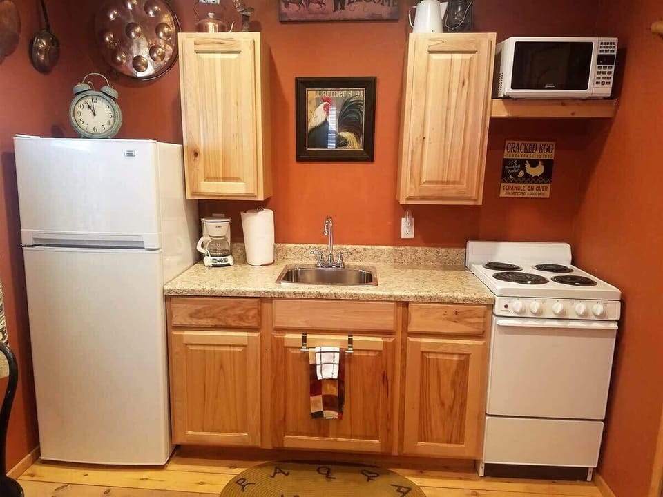 Fully stocked kitchen