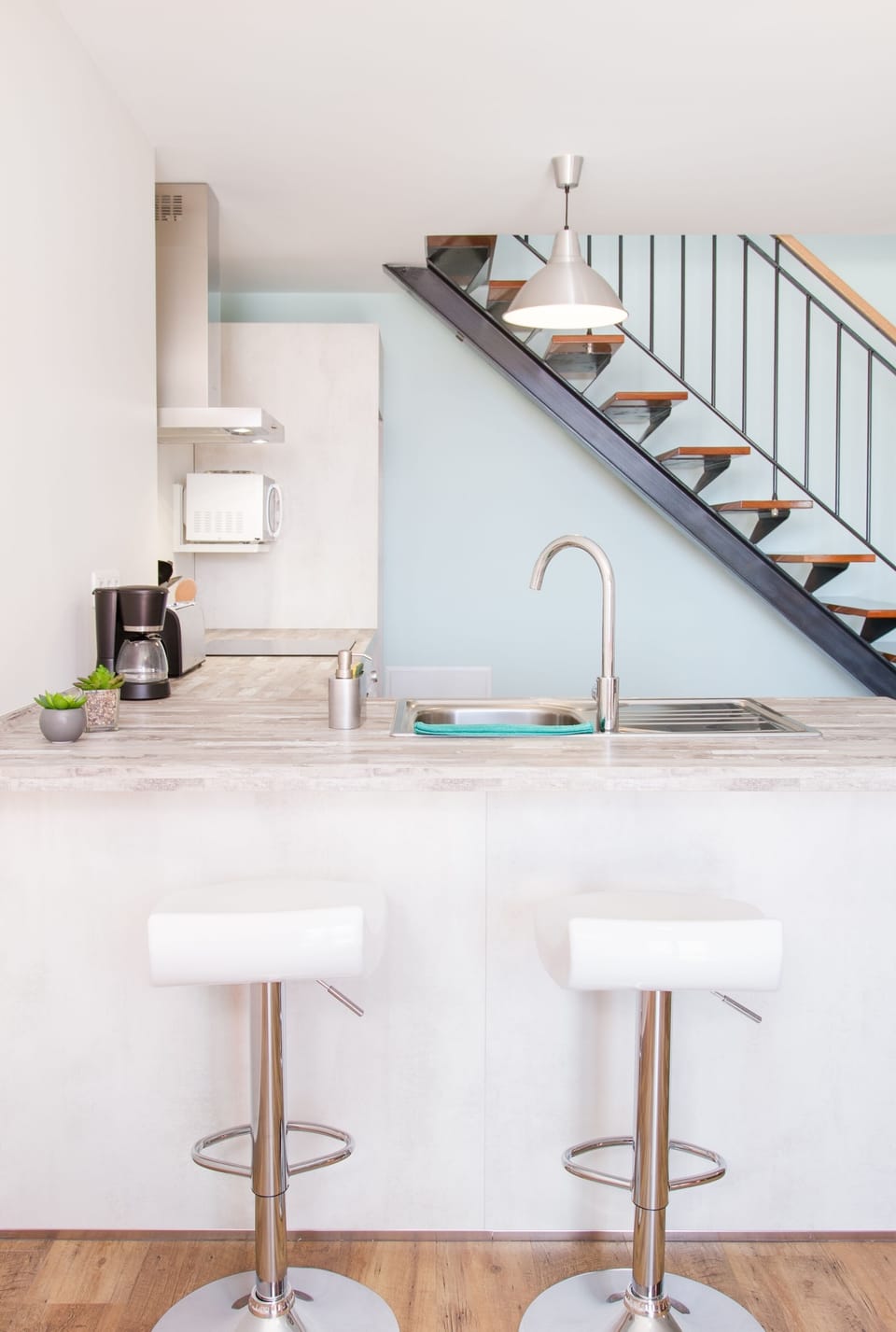 Stairs to the bedroom