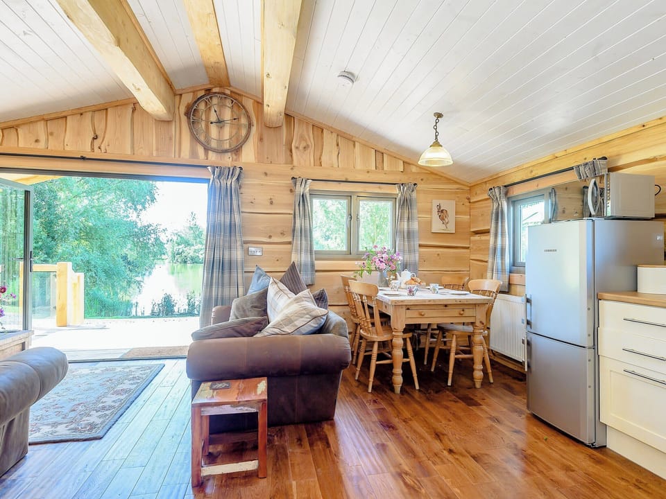 Open plan living space | Kingfisher Cabin, Croft, near Skegness