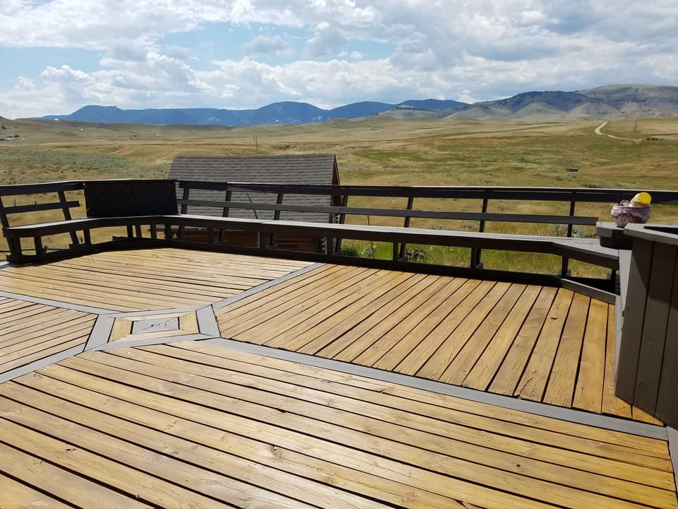 West Facing front deck