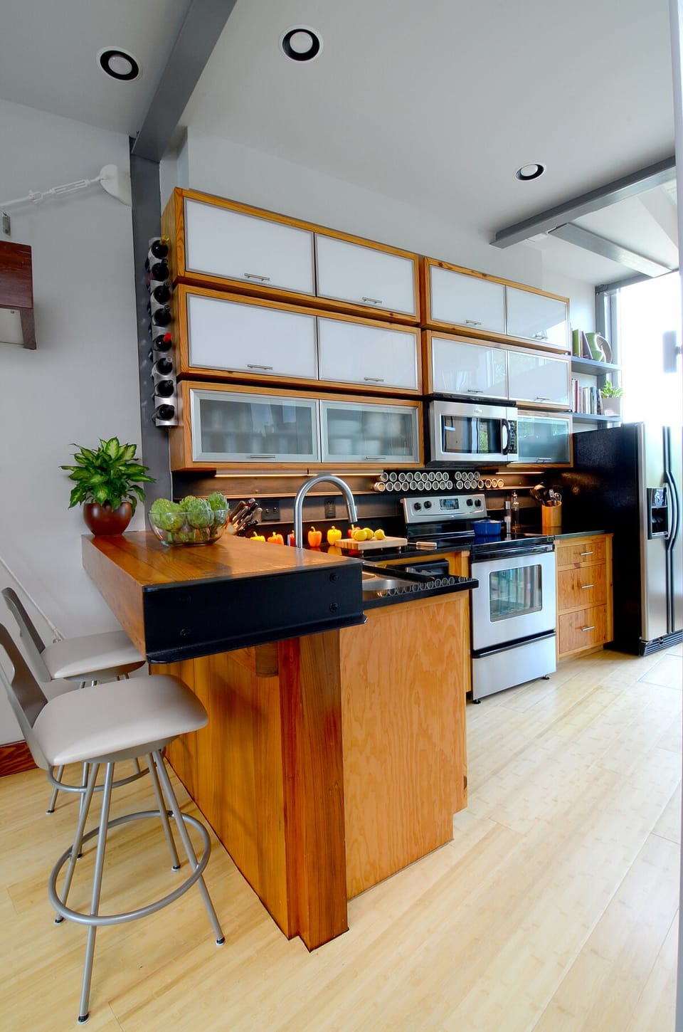 2nd Floor | Modern kitchen with stainless steel appliances & granite counters