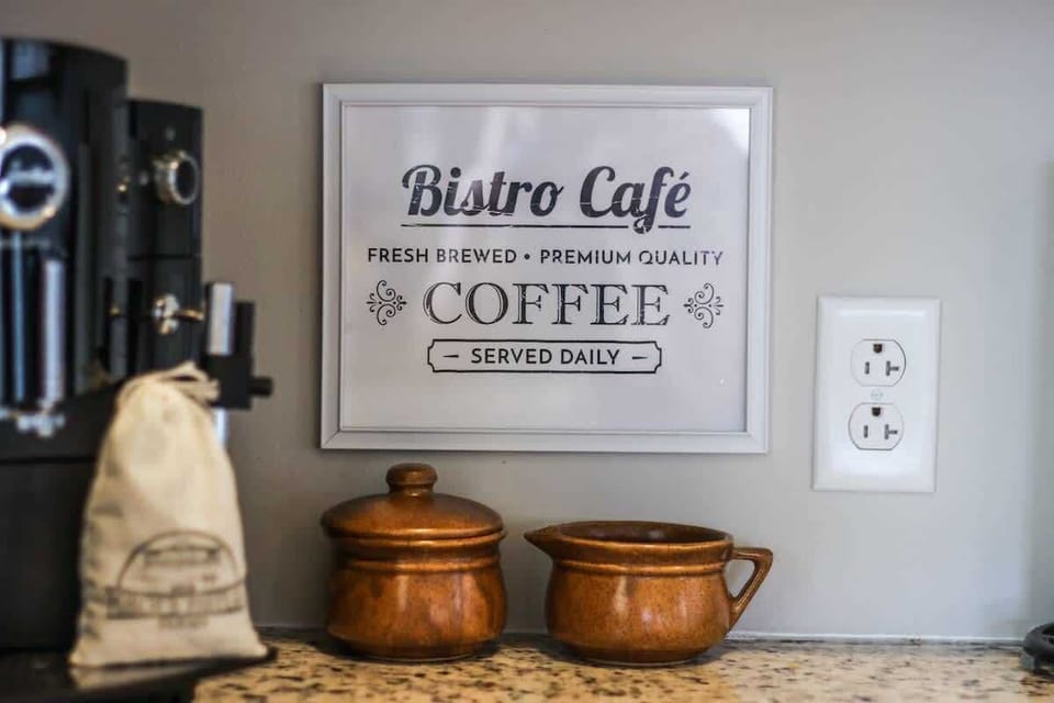 We provide coffee, tea and cocoa to get your stay started