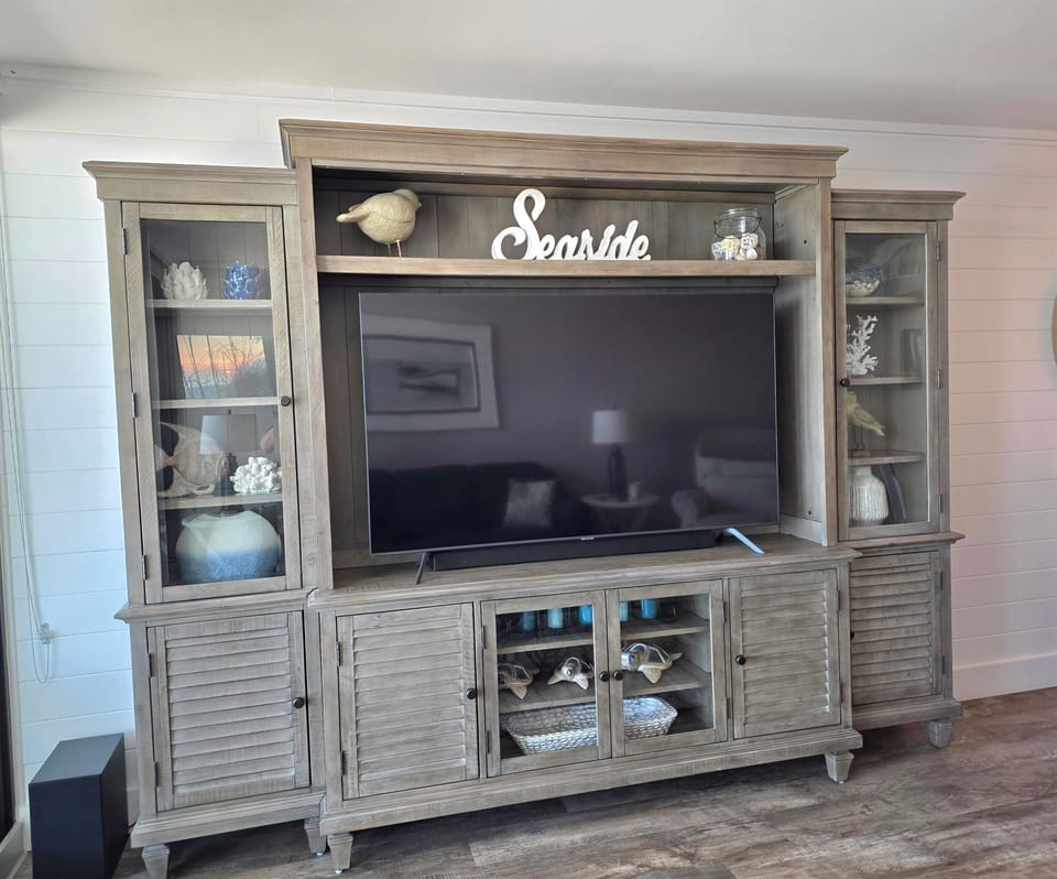 Custom Entertainment unit with a 65" TV