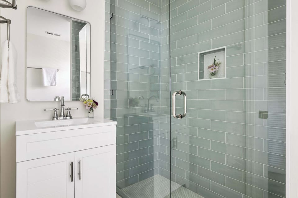 First floor: Bathroom #2: Walk-in Shower