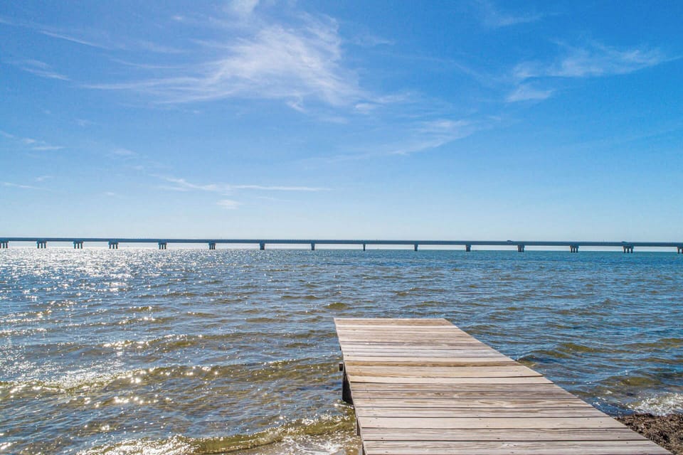 The home features a private launch that is perfect for wind and water sports.