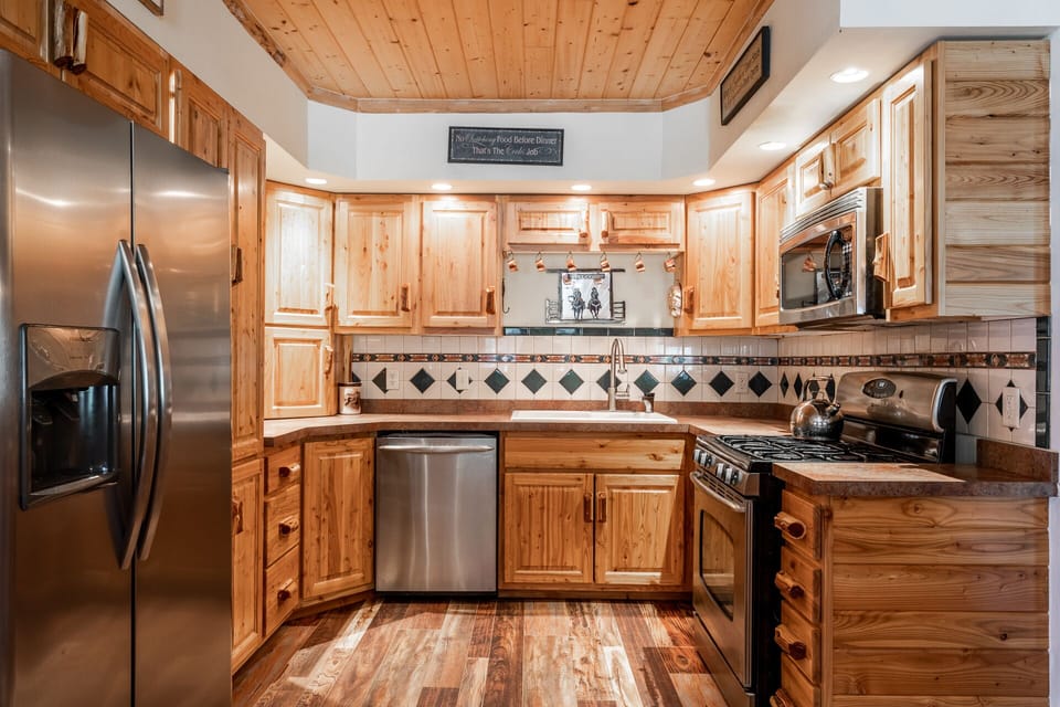 Plenty of utensils and cookware for your stay.