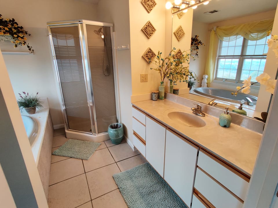Master bathroom upstairs