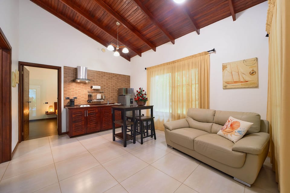 Luxury Apartment | Living area | 32-inch Smart TV with satellite channels, TV
