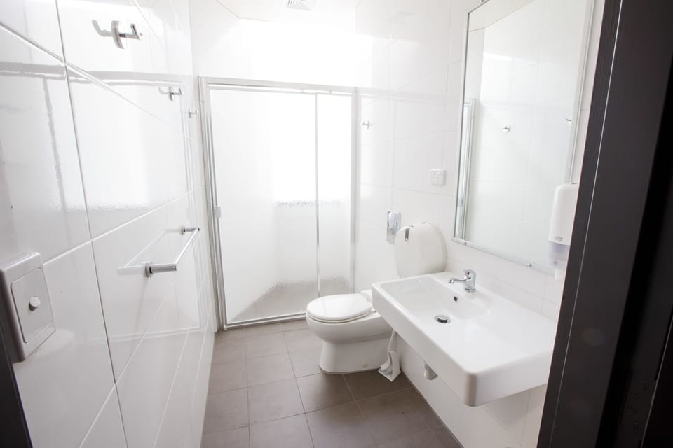 Shower, hair dryer (on request), towels