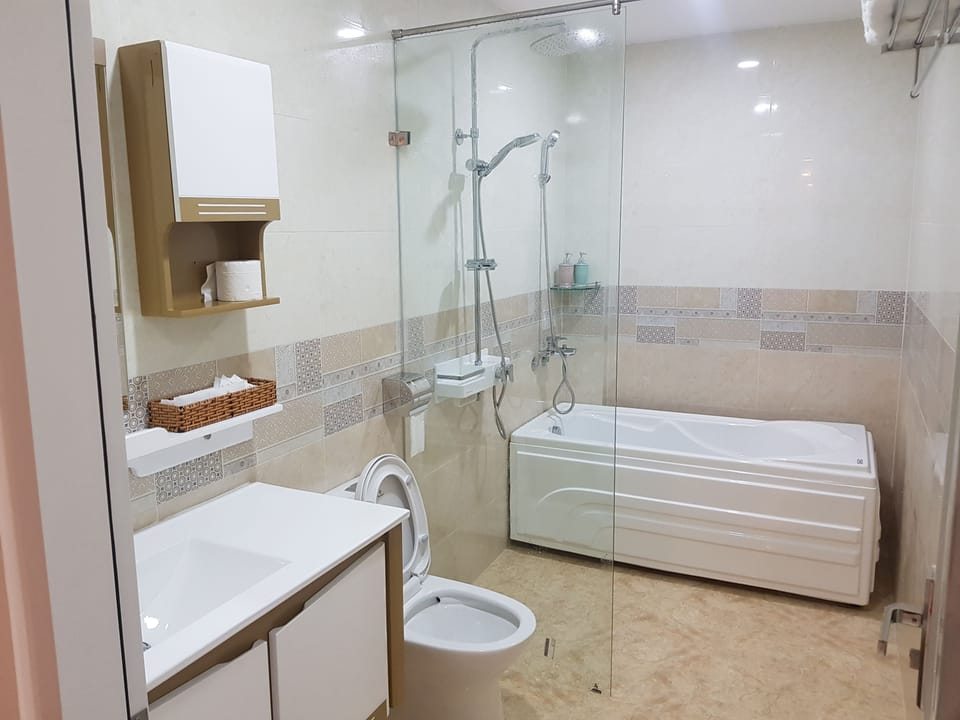 Deluxe Double Room | Bathroom | Free toiletries, hair dryer, slippers, bidet