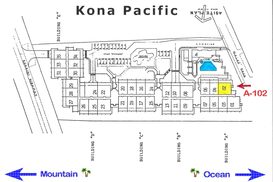 Condo, Multiple Beds (Kona Pacific A102) | Property map