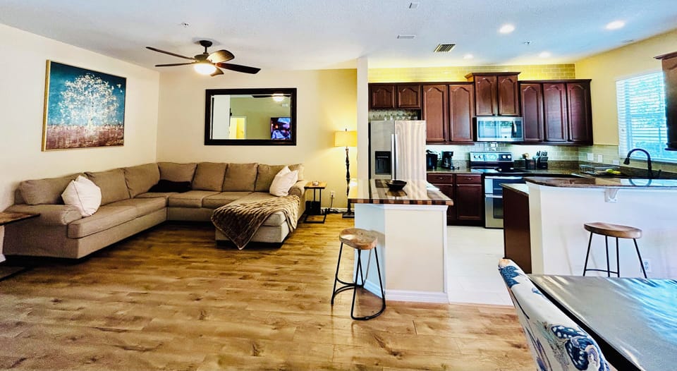 NEW couch and island seating, open concept!