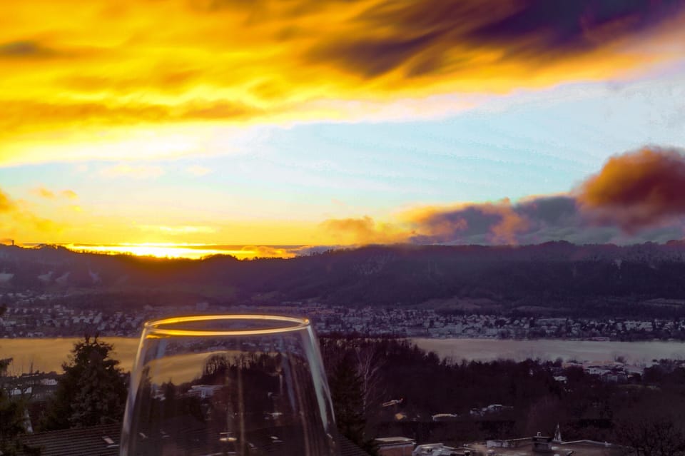 Imagine taking a glass of wine with this view.