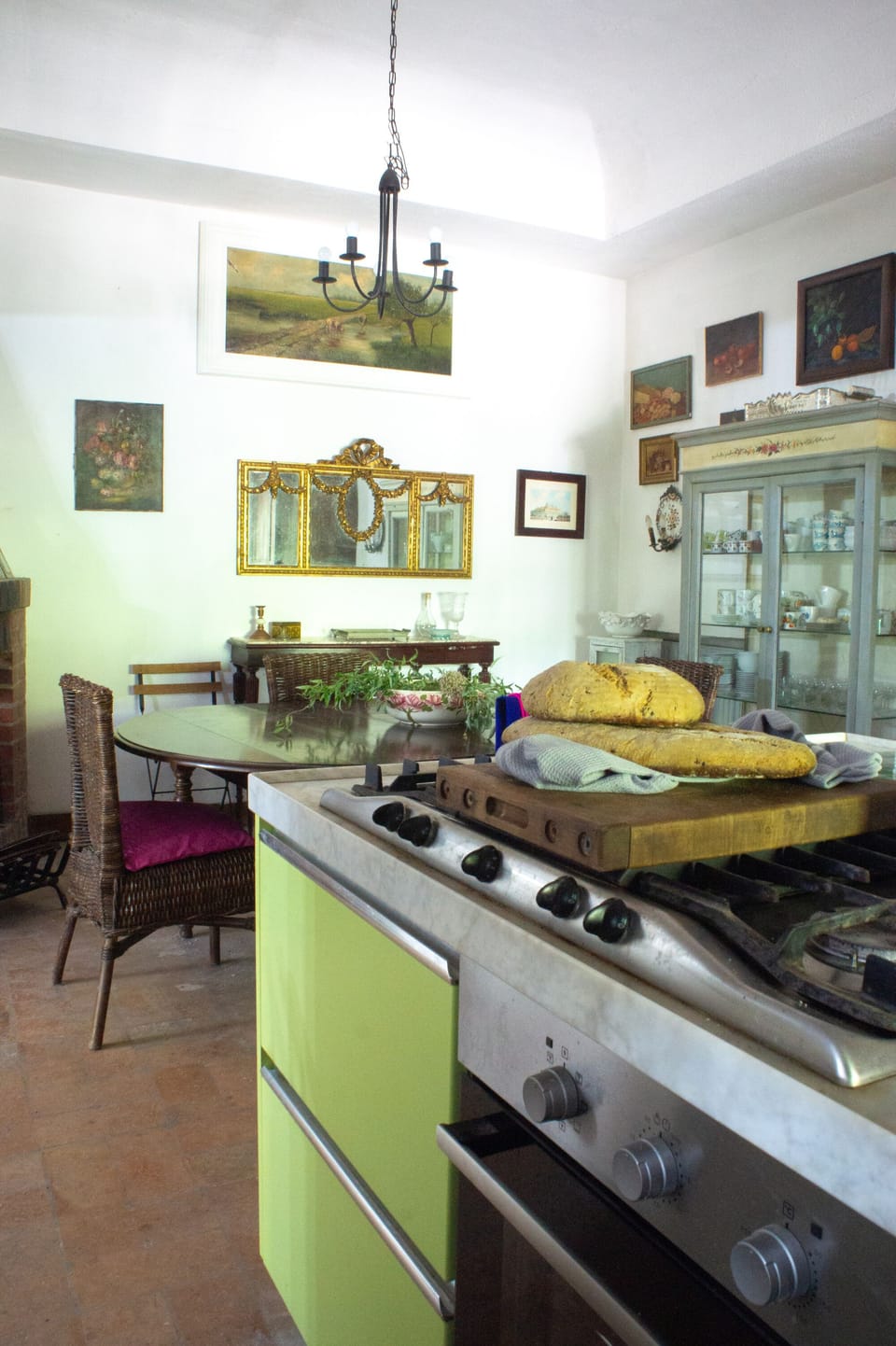the dining area