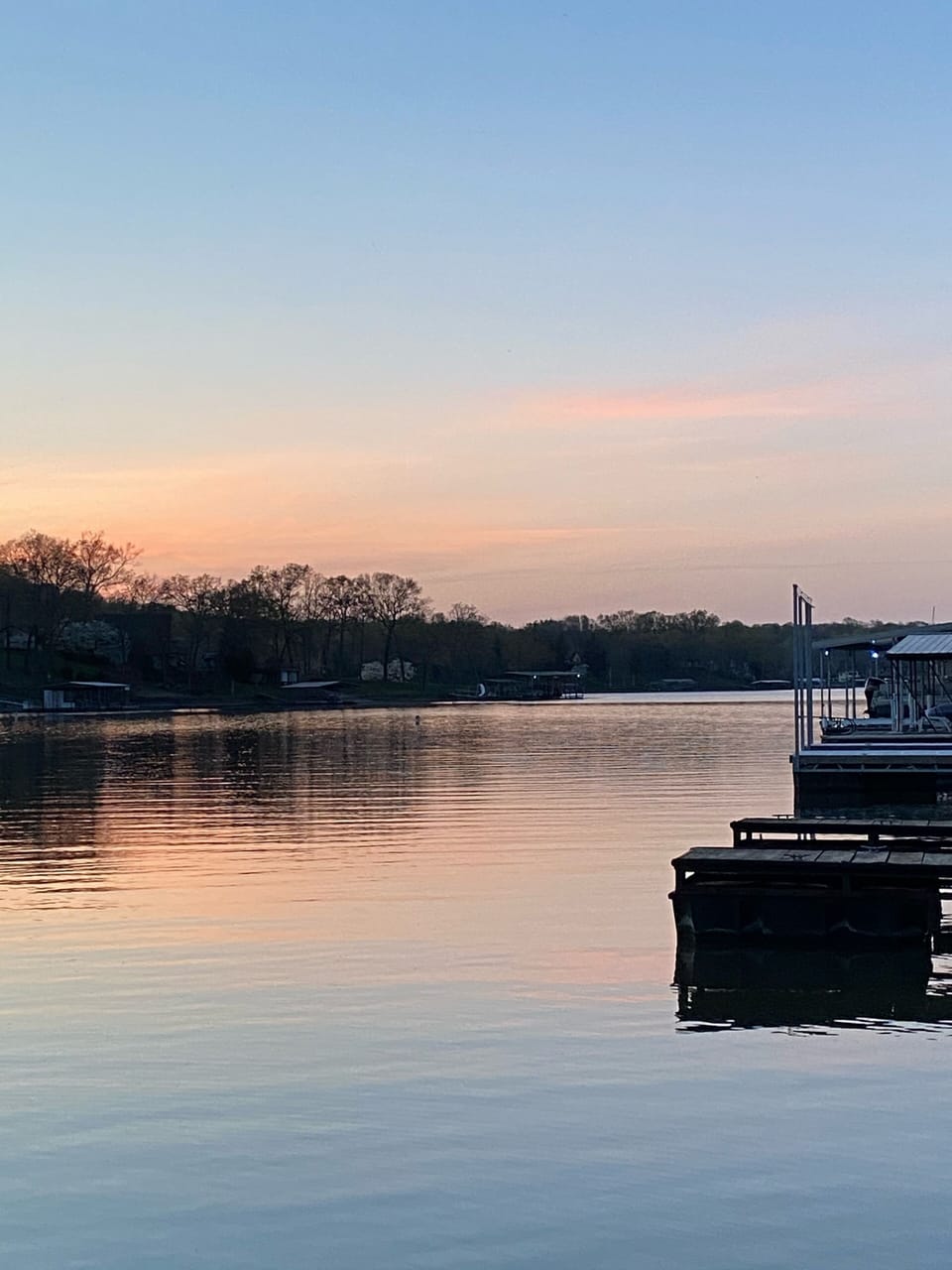 Dusk from the boat dock