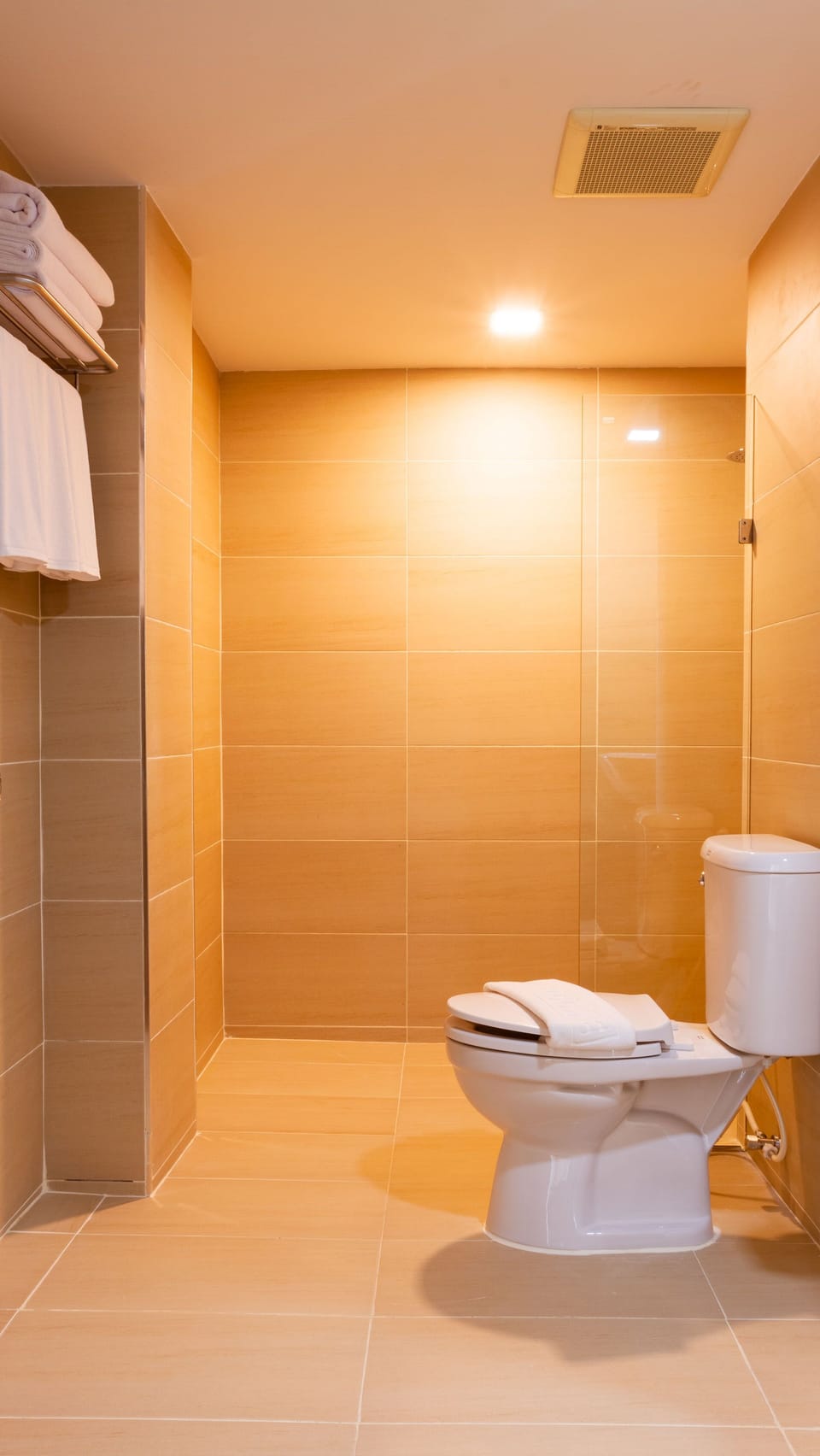 Suite Triple Room | Bathroom | Shower, rainfall showerhead, hair dryer, towels