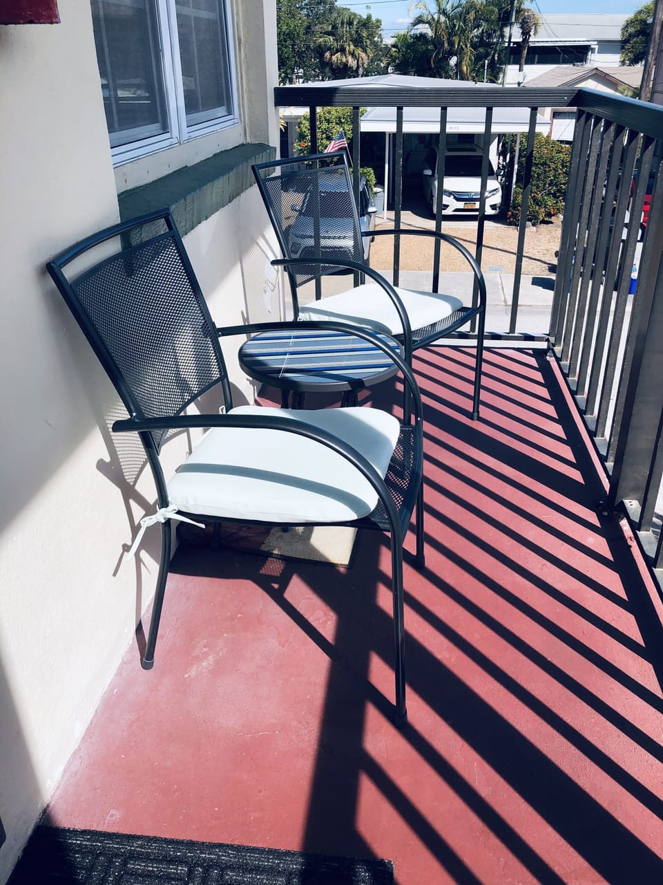 Private balcony.