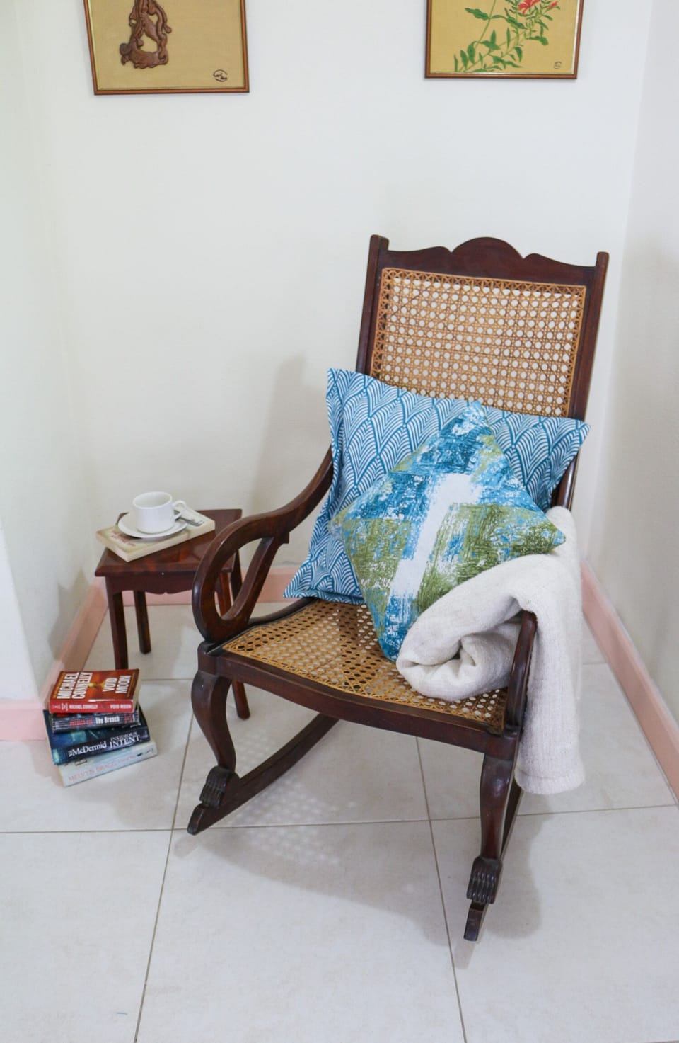 Cozy reading nook
