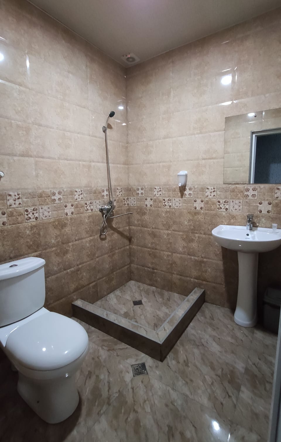 Standard Double Room | Bathroom | Shower, slippers, towels, soap