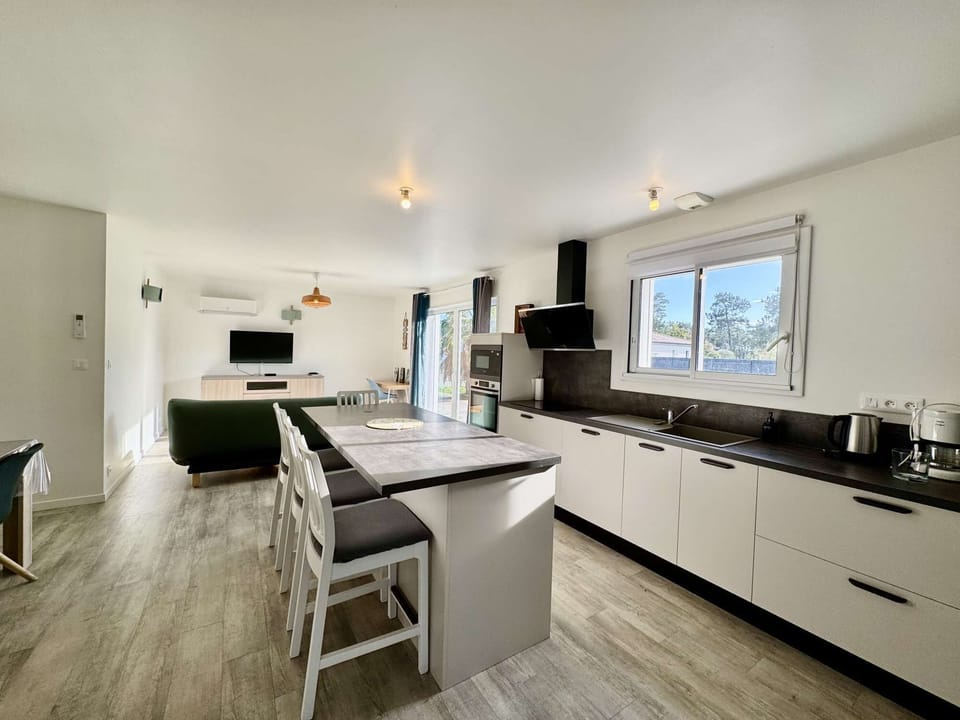 Large living room (kitchen, dining room and lounge)