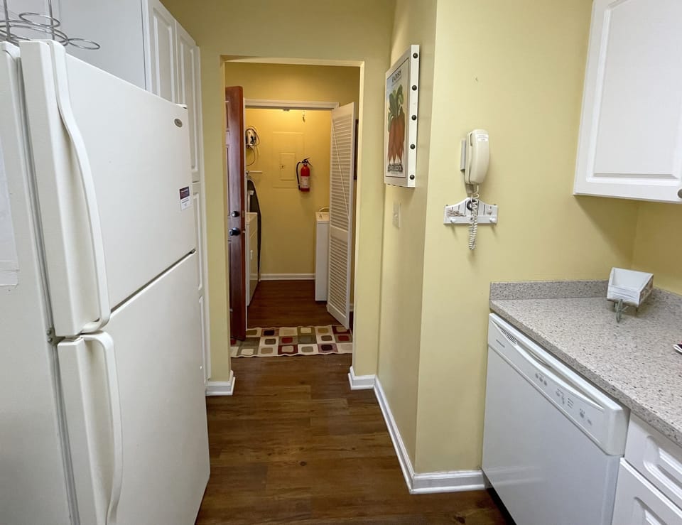Kitchen, Laundry Room straight ahead