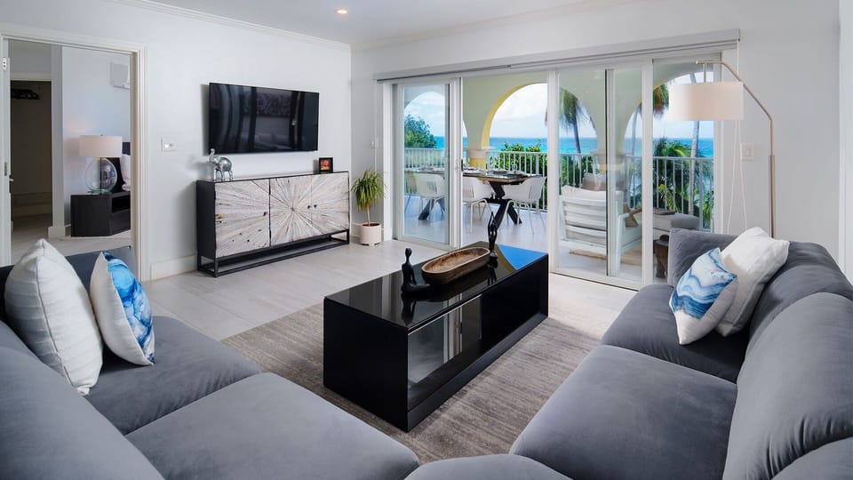 Beachfront condo in Sapphire Beach community