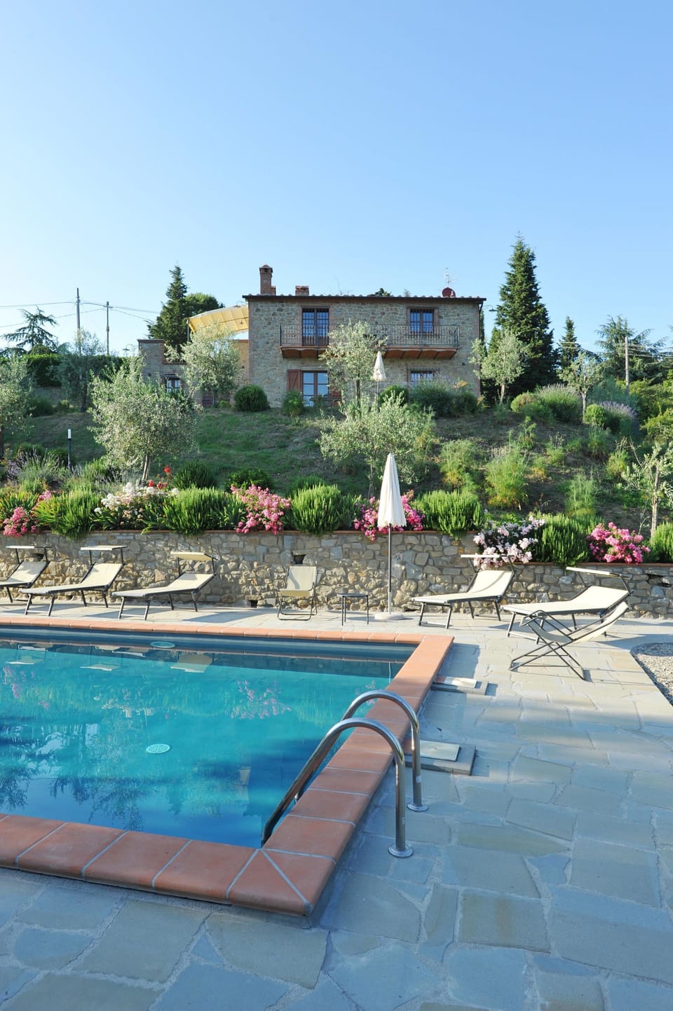 Swimming pool and outdoor view