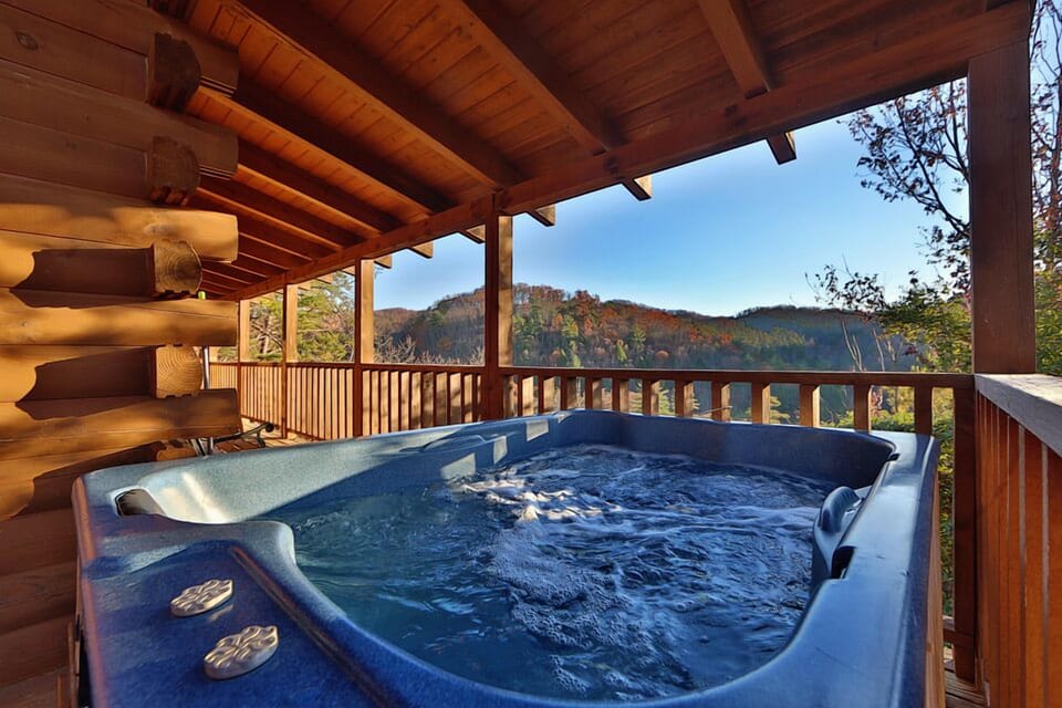Hot Tub Overlooking Beautiful Views