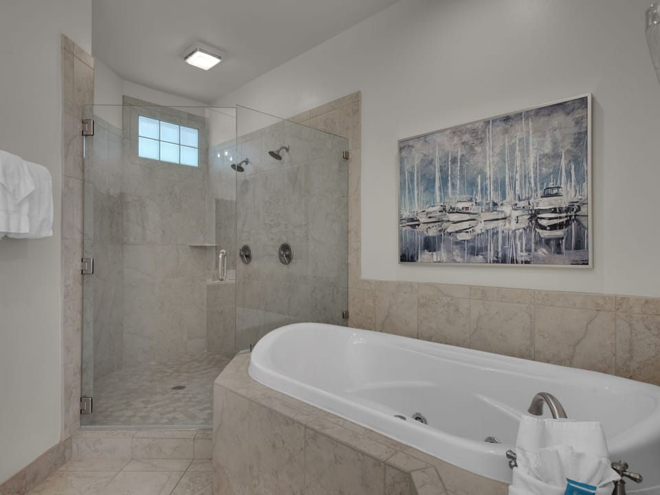 Bathroom 1 With Separate Tub and Shower