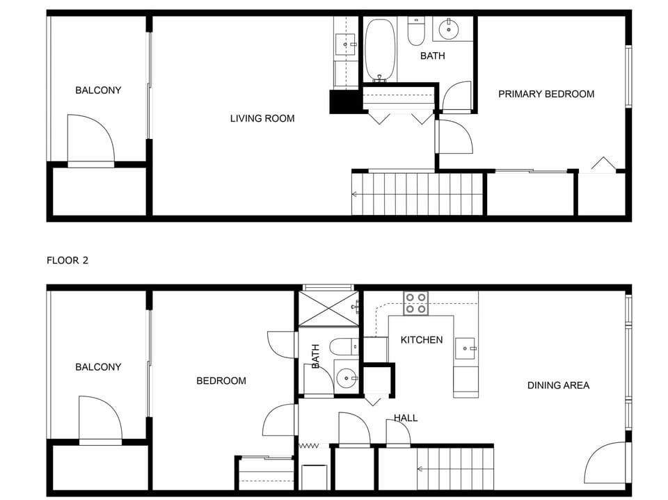 Detailed floor plan showing the layout of this vacation rental