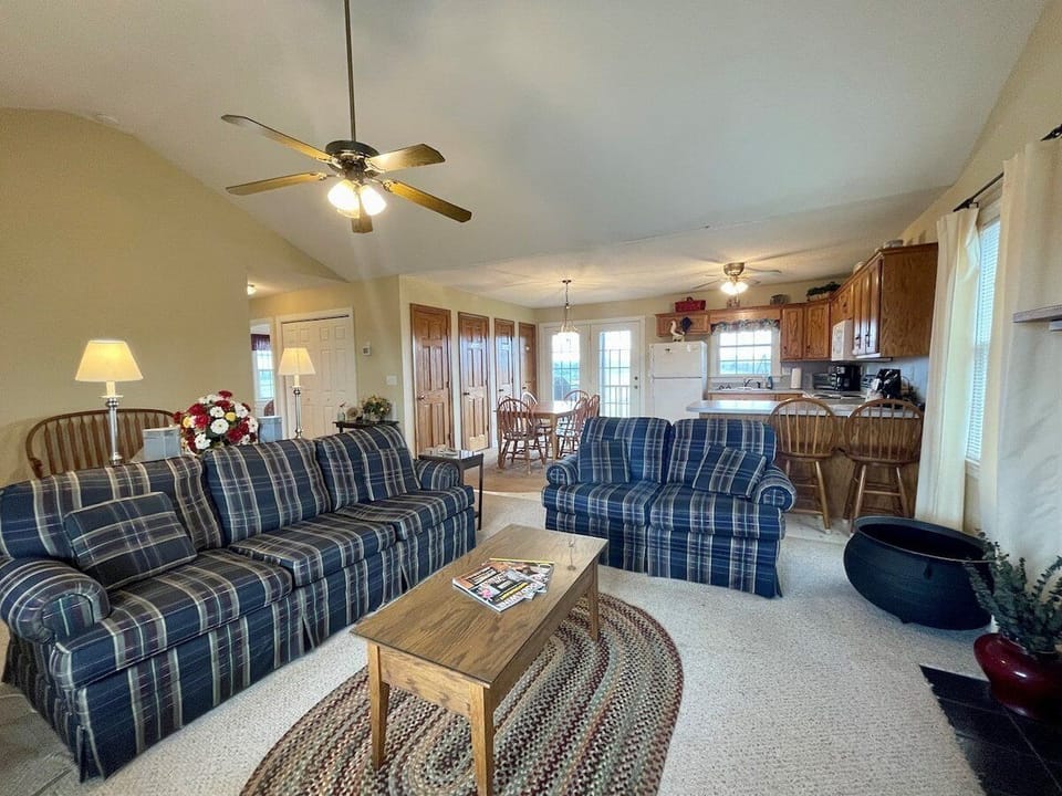 Living Room, Open To Kitchen & Dining