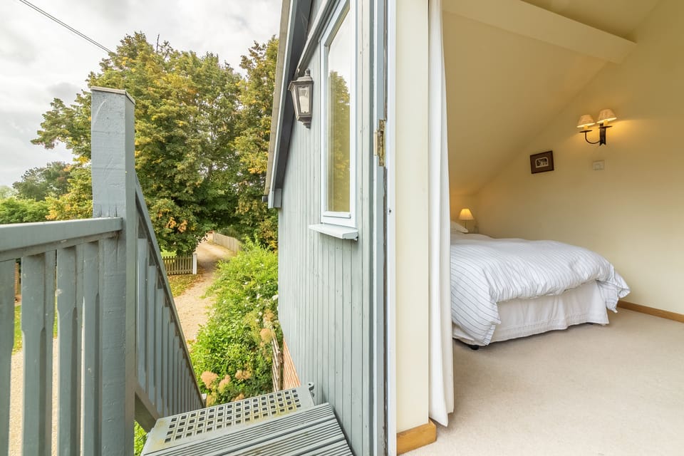 First floor: Balcony exit from bedroom three