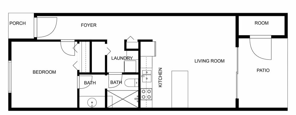 Detailed floor plan showing the layout of this vacation rental