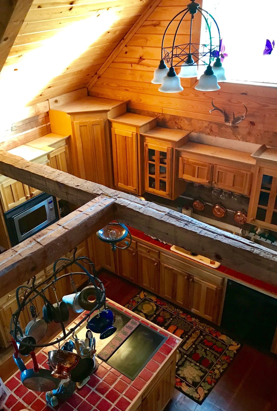 Kitchen from upstairs loft