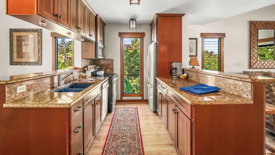 Waikomo Stream Villas #333 - Fully Equipped Kitchen - Parrish Kauai