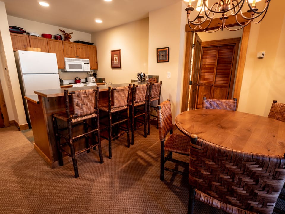 Kitchen and dining area
